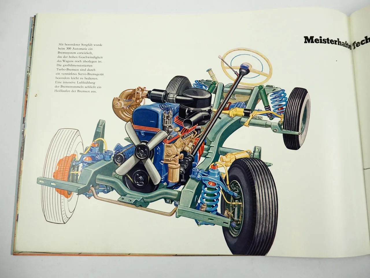 Mercedes Benz 300 Automatic W186 PKW Prospekt Anschreiben 1957