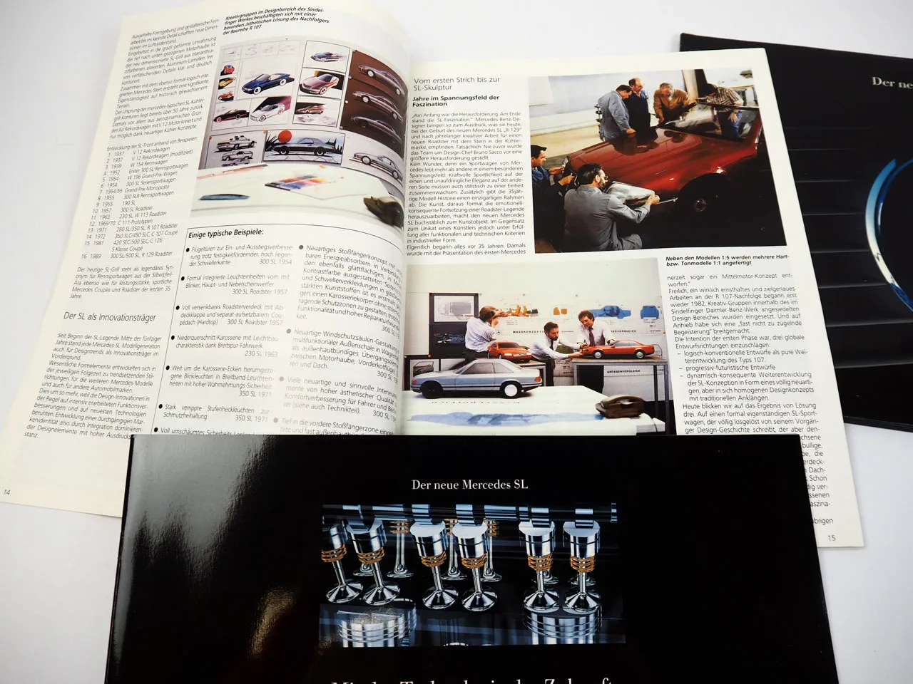 Mercedes Benz 300 SL Typ R129 Prospekt / in aller Welt Zeitschrift 218 1989