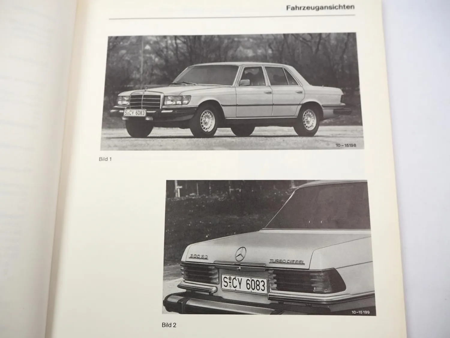Mercedes Benz 300SD Turbo Diesel 116.120 USA Werkstatthandbuch 1978