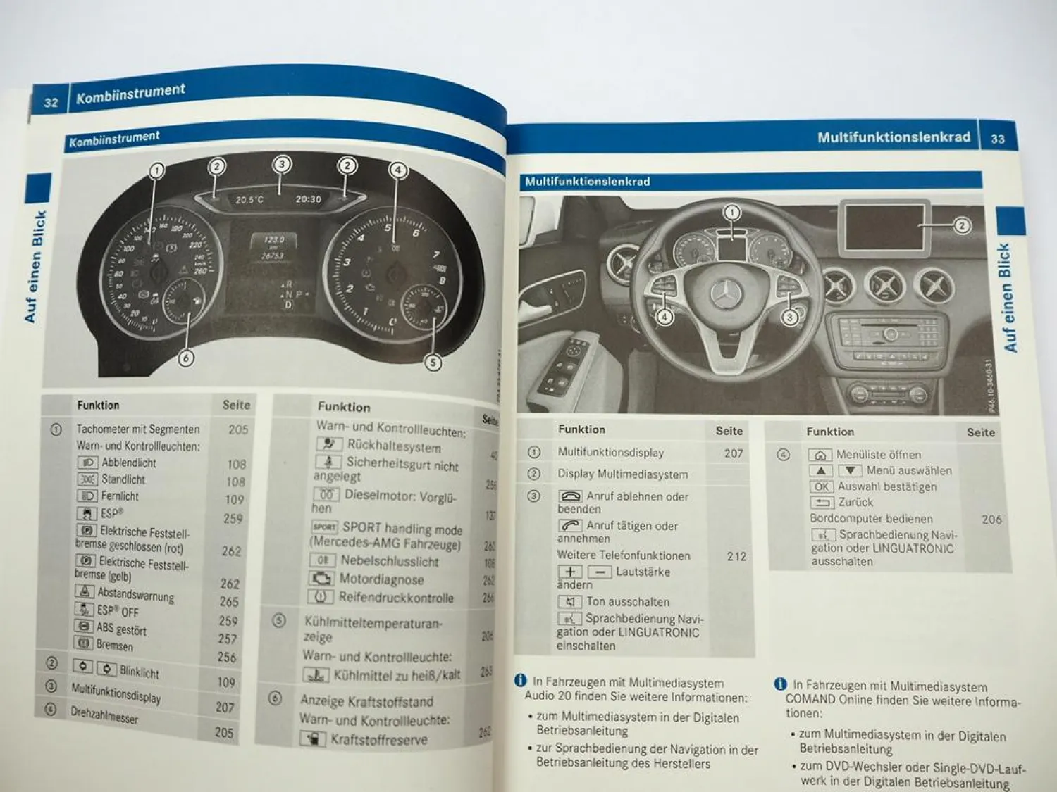 Mercedes Benz A-Klasse W176 Betriebsanleitung 2016 Bedienung Bordbuch Deutsch