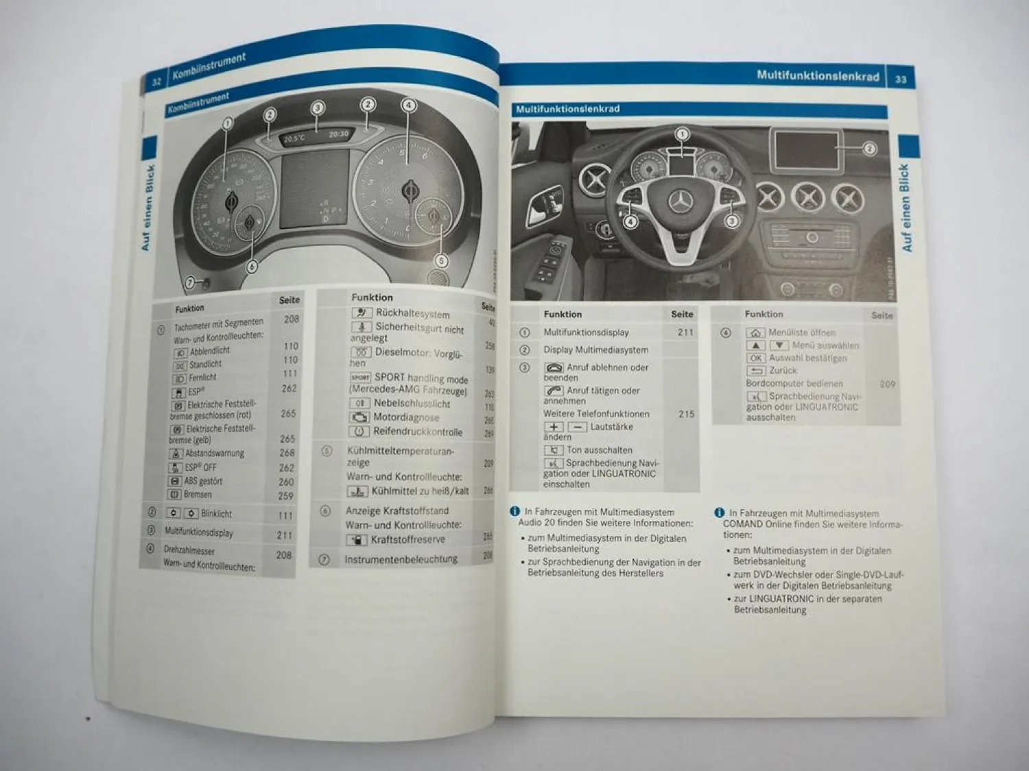 Mercedes Benz A-Klasse W176 Betriebsanleitung 2017 Bedienung Bordbuch