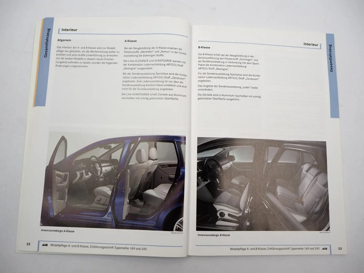 Mercedes Benz A- B-Klasse W169 W245 Einführungsschrift Service 2008 mit Poster