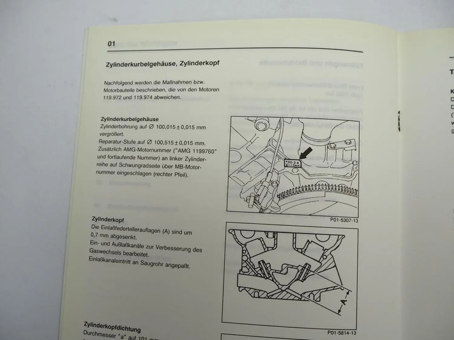 Mercedes Benz AMG Motor M119 E60 Motor W124 Einführungsschrift Schulung 1993
