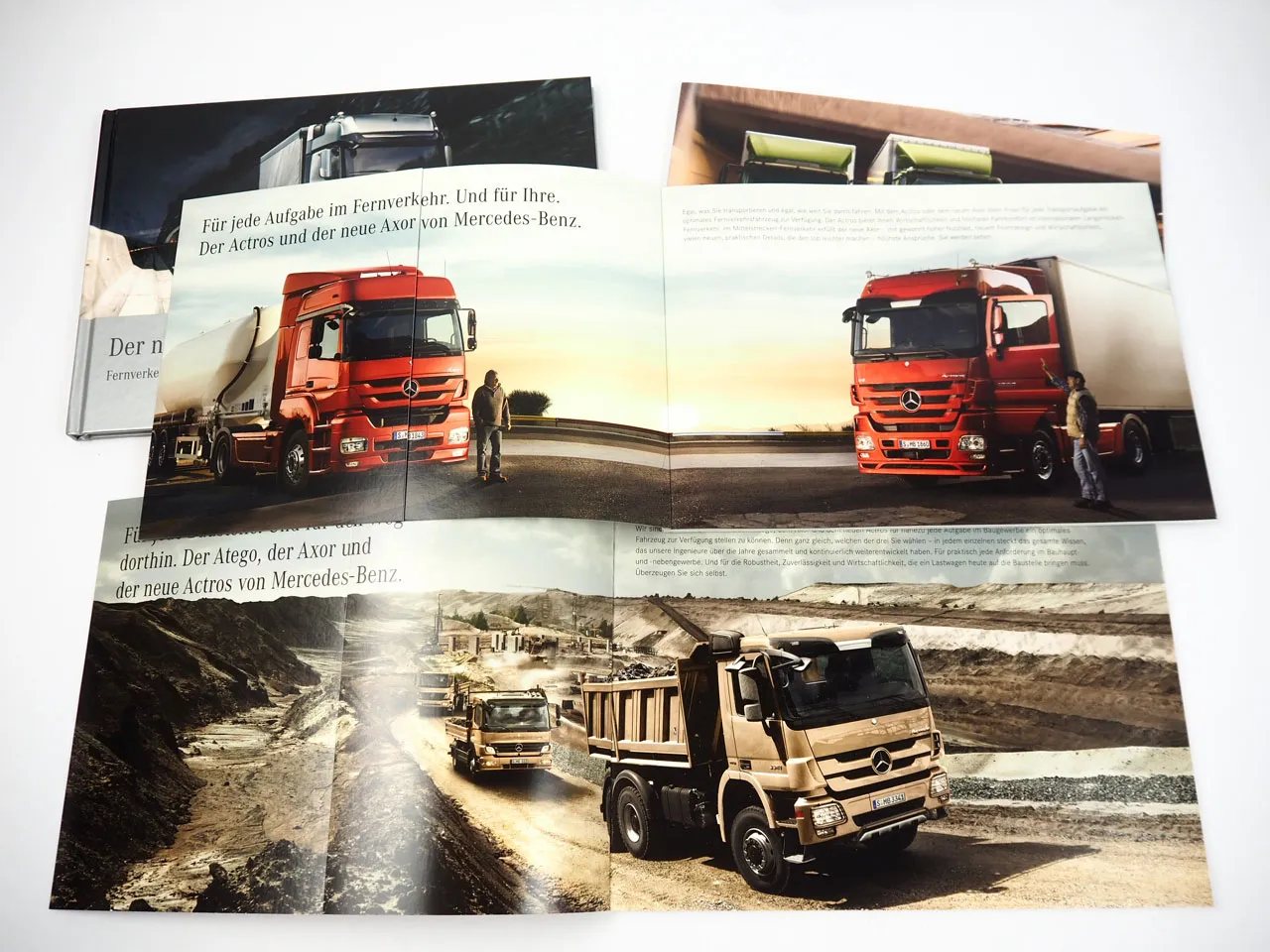 Mercedes Benz Atego Axor Actros LKW 4x Prospekt 2008/11