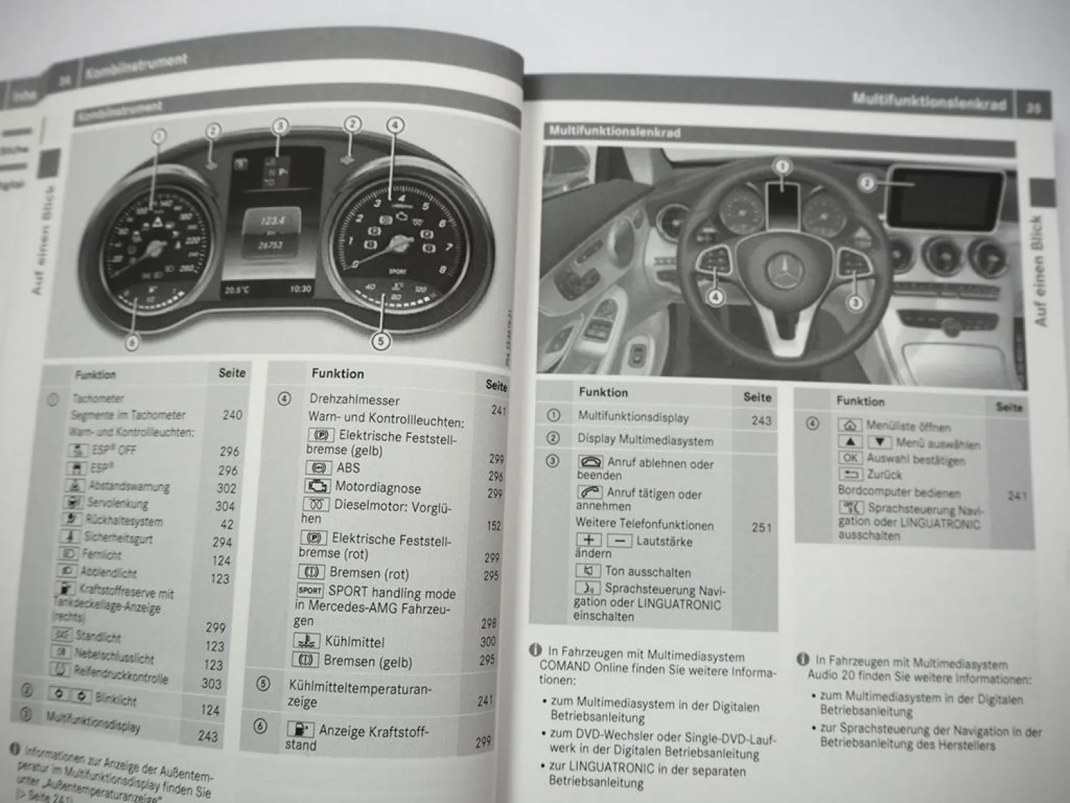 Mercedes Benz C-Klasse Coupe C205 Betriebsanleitung 2015 Bordbuch Deutsch