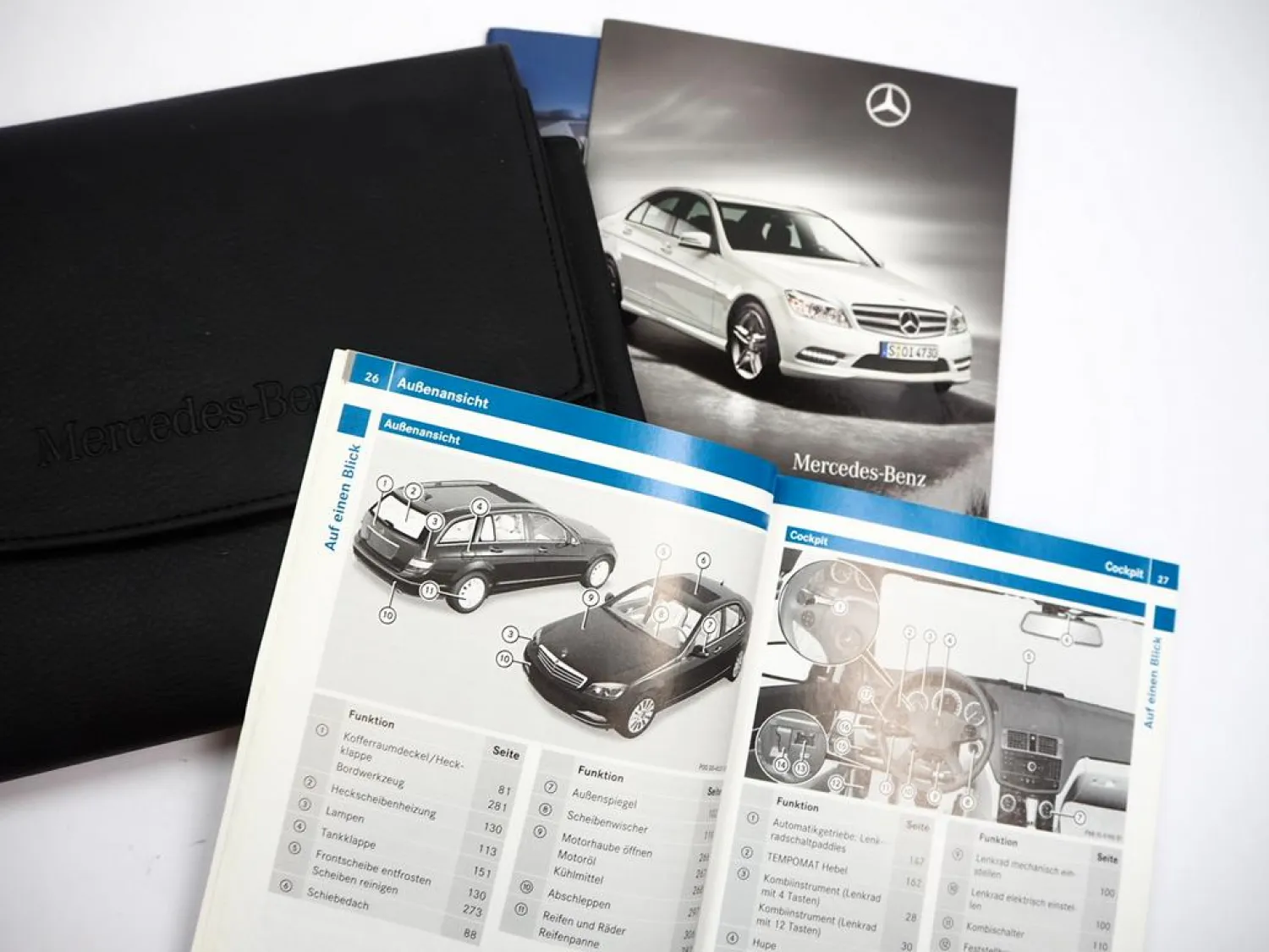 Mercedes Benz C-Klasse W204 S204 Betriebsanleitung 2010 Bordmappe Bedienung Deutsch