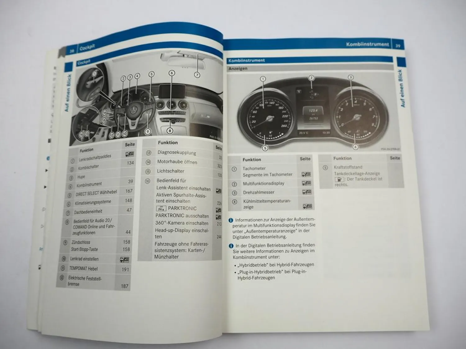 Mercedes Benz C-Klasse W205 C180-C400 Betriebsanleitung 2014 Bedienung Bordbuch