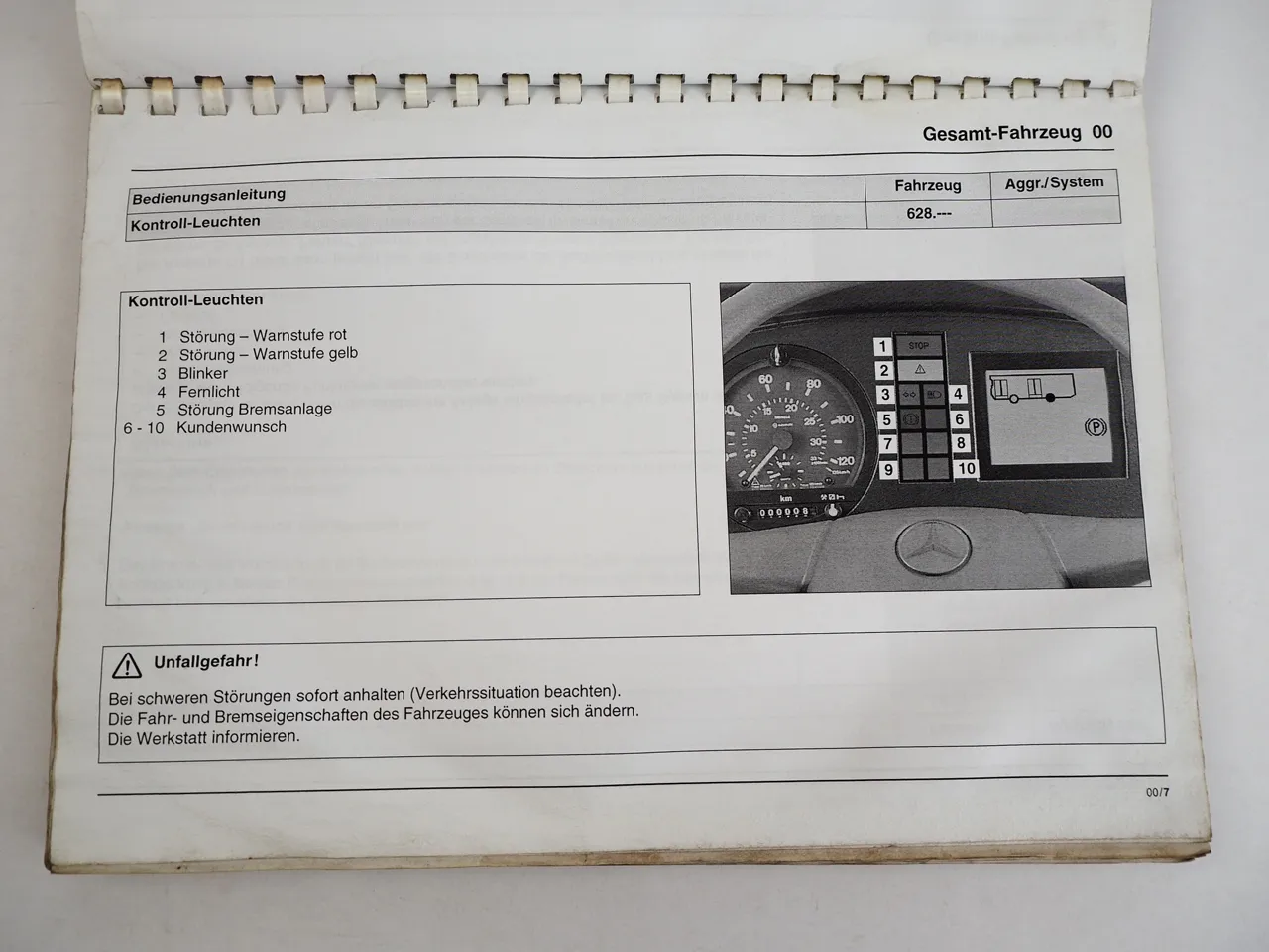 Mercedes Benz Citaro O 530 Omnibus Bedienungsanleitung 1999