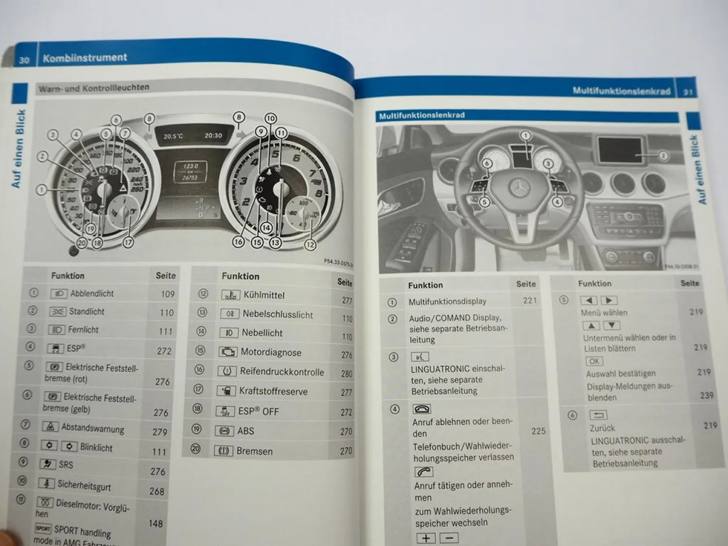 Mercedes Benz CLA C117 Betriebsanleitung 2013 Bedienung Bordbuch Deutsch