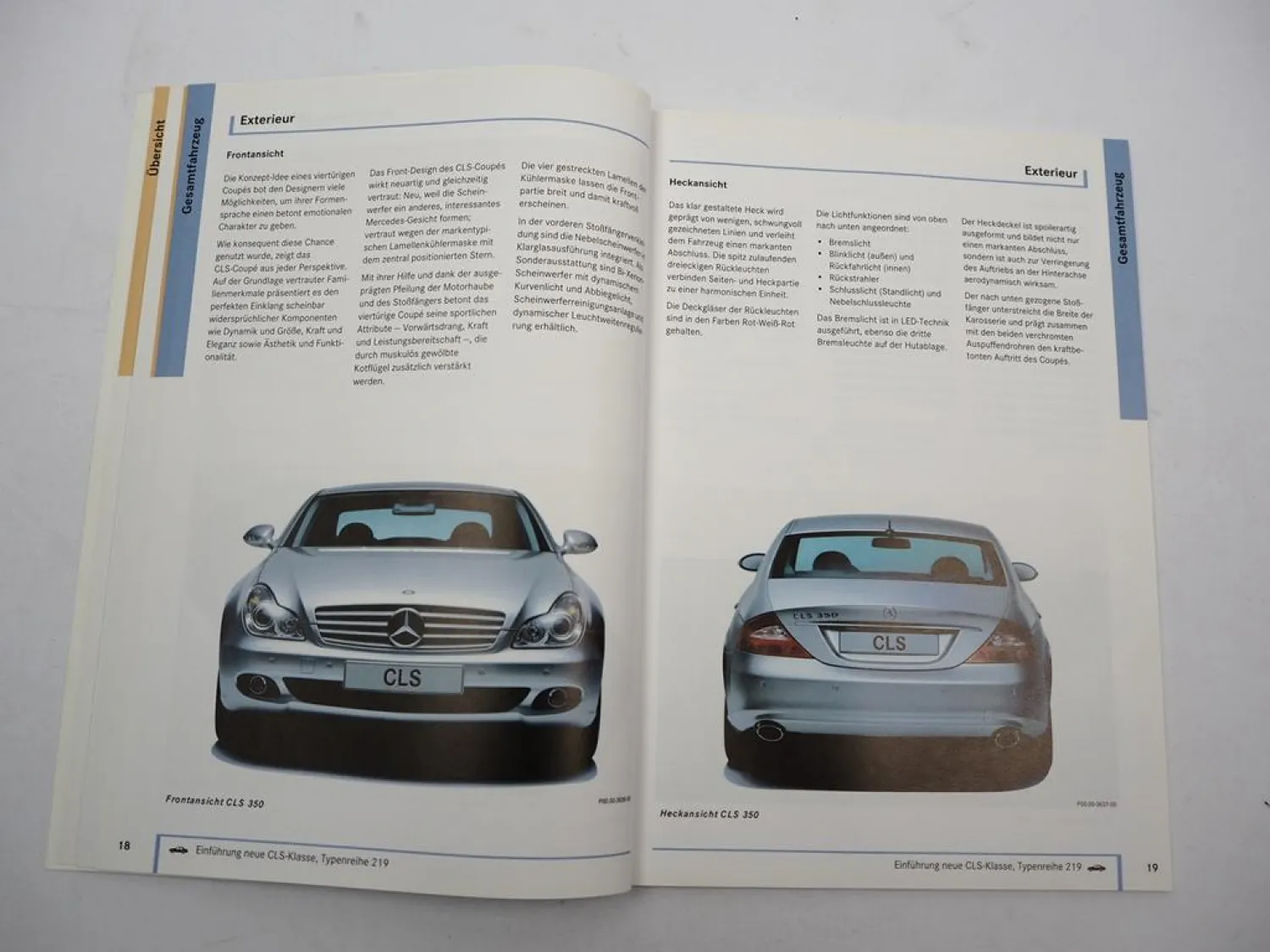 Mercedes Benz CLS-Klasse C219 Einführungsschrift für den Service 2004