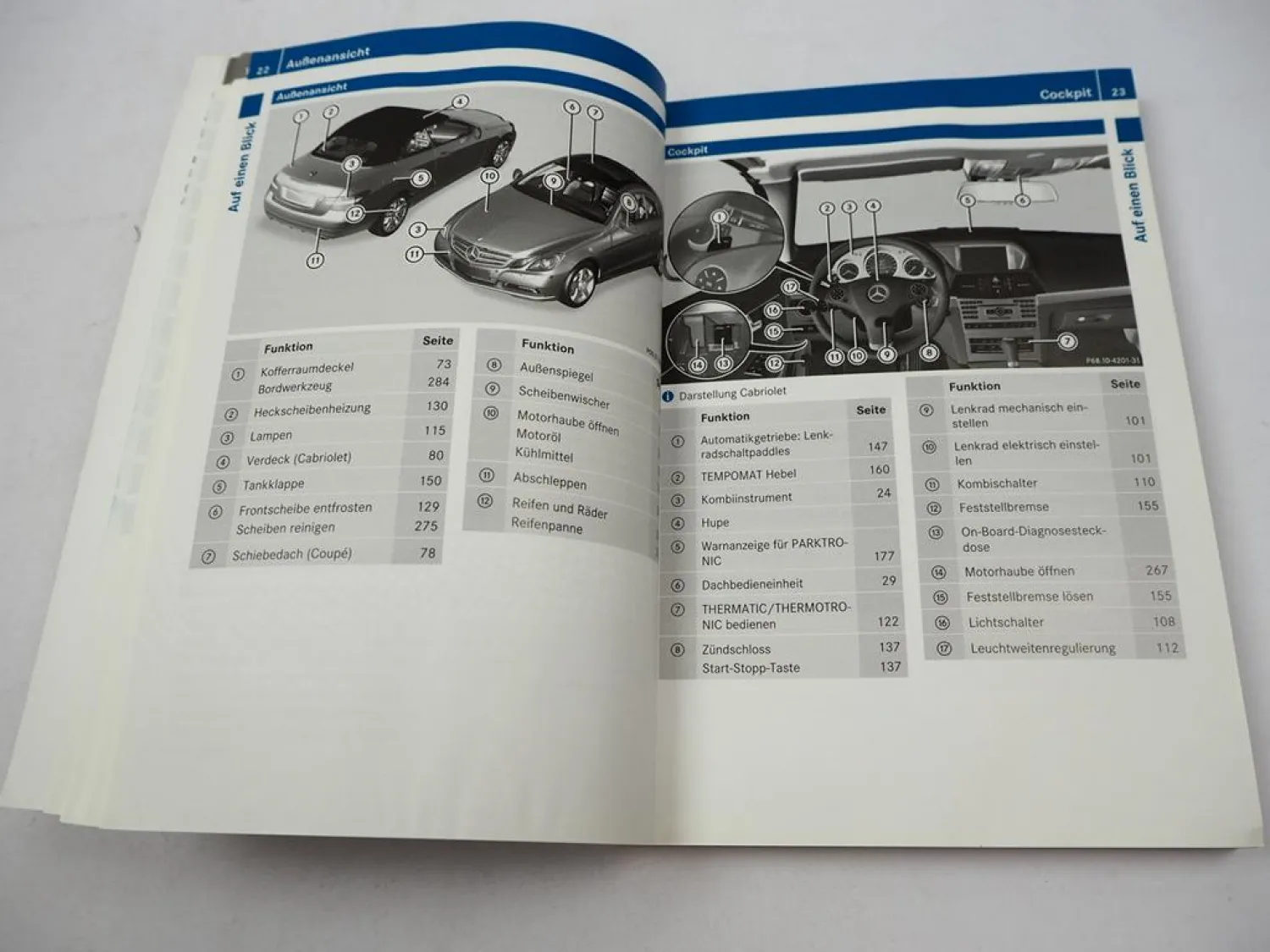 Mercedes Benz E-Klasse Coupe C207 Cabriolet A207 Betriebsanleitung 2010 Bedienung Bordbuch