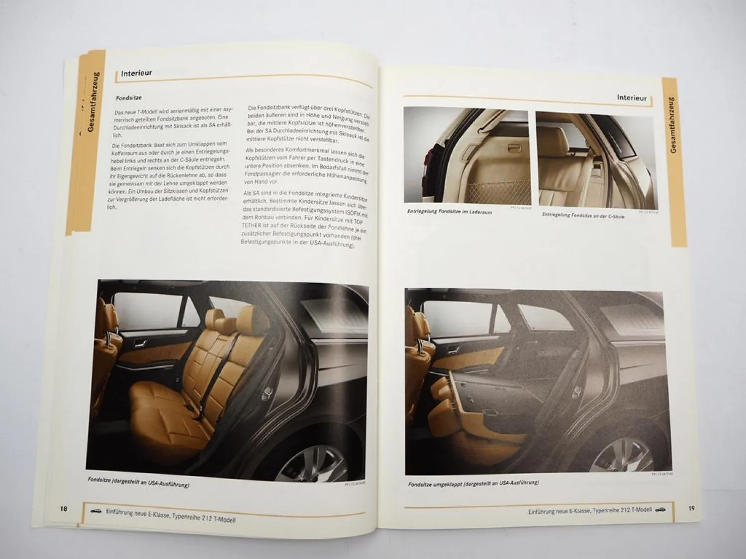 Mercedes Benz E-Klasse W212 E 220 250 300 350 500 T-Modelle Einführungsschrift