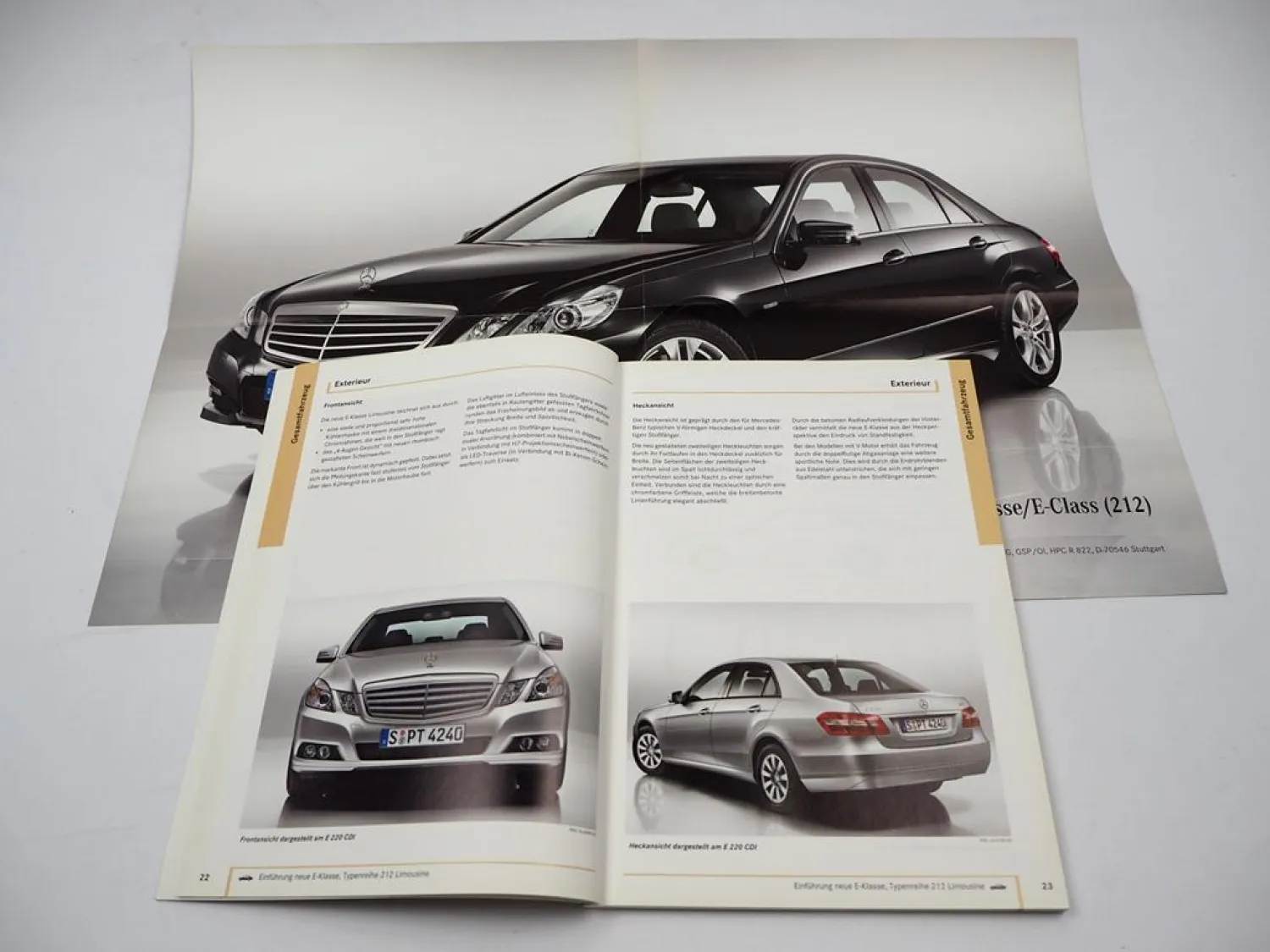 Mercedes Benz E-Klasse W212 E 220 250 350 500 Limousine Einführungsschrift 2008