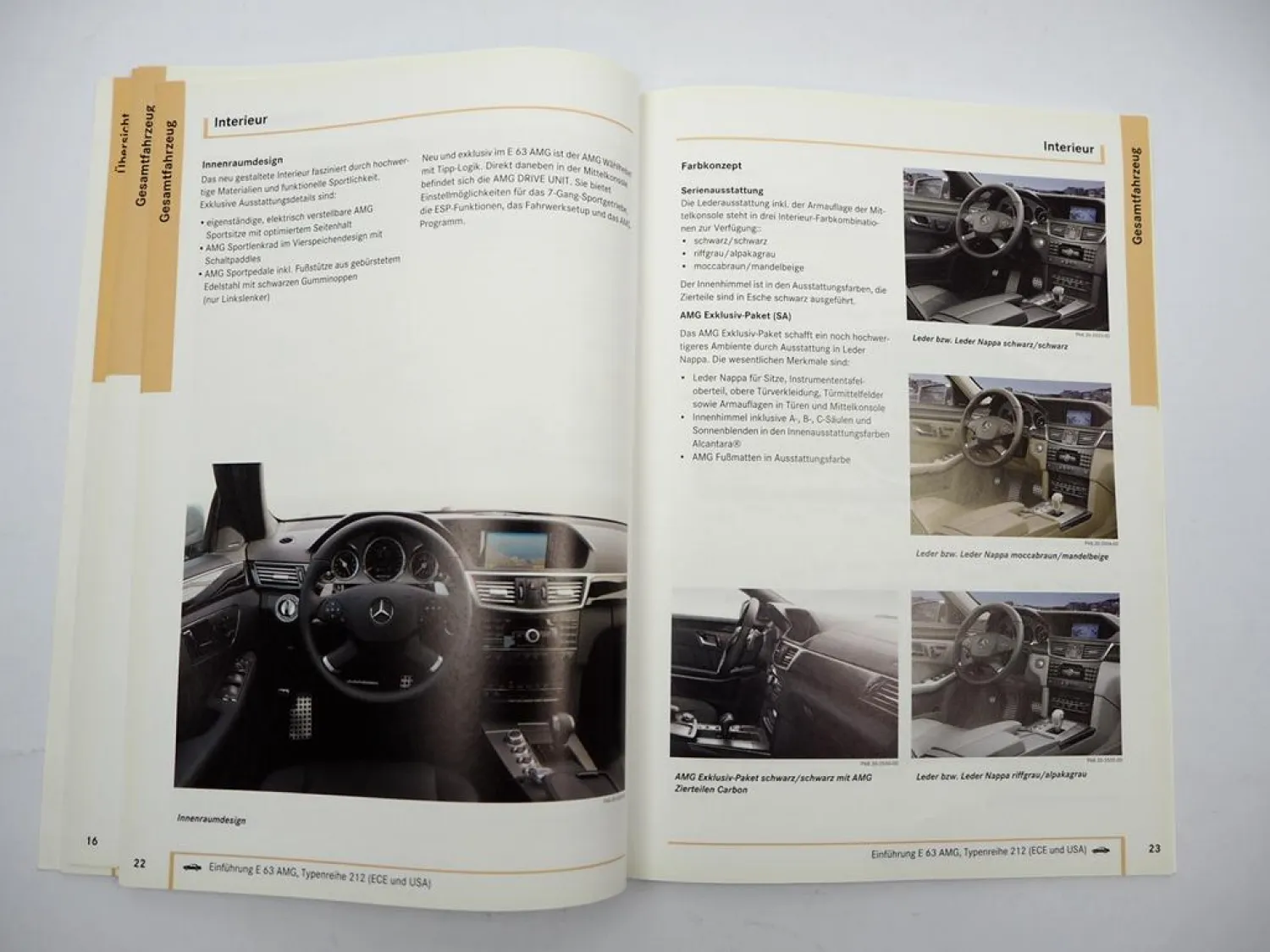Mercedes Benz E63 AMG W212 Einführungsschrift Produktinformation 2009