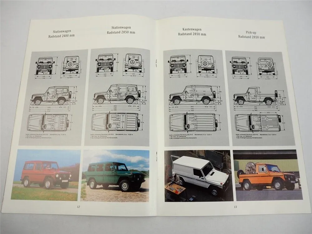 Mercedes Benz Geländewagen Baureihe 461 Prospekt 1993