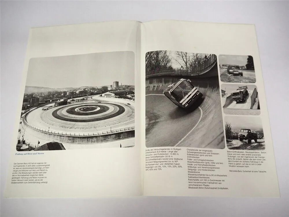 Mercedes Benz Gesamtprogramm PKW LKW Bus Unimog Motor Prospekt Poster 09/1983