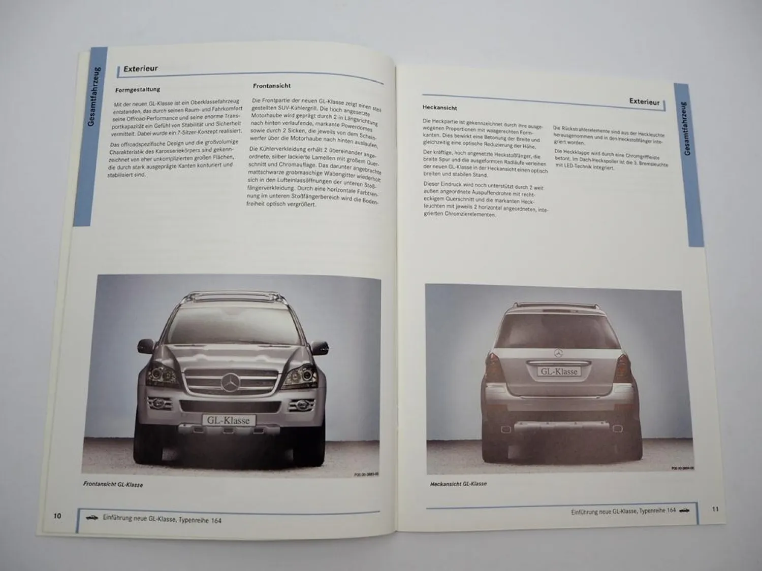 Mercedes Benz GL-Klasse Typ 164 Einführungsschrift für den Service & Poster 2006
