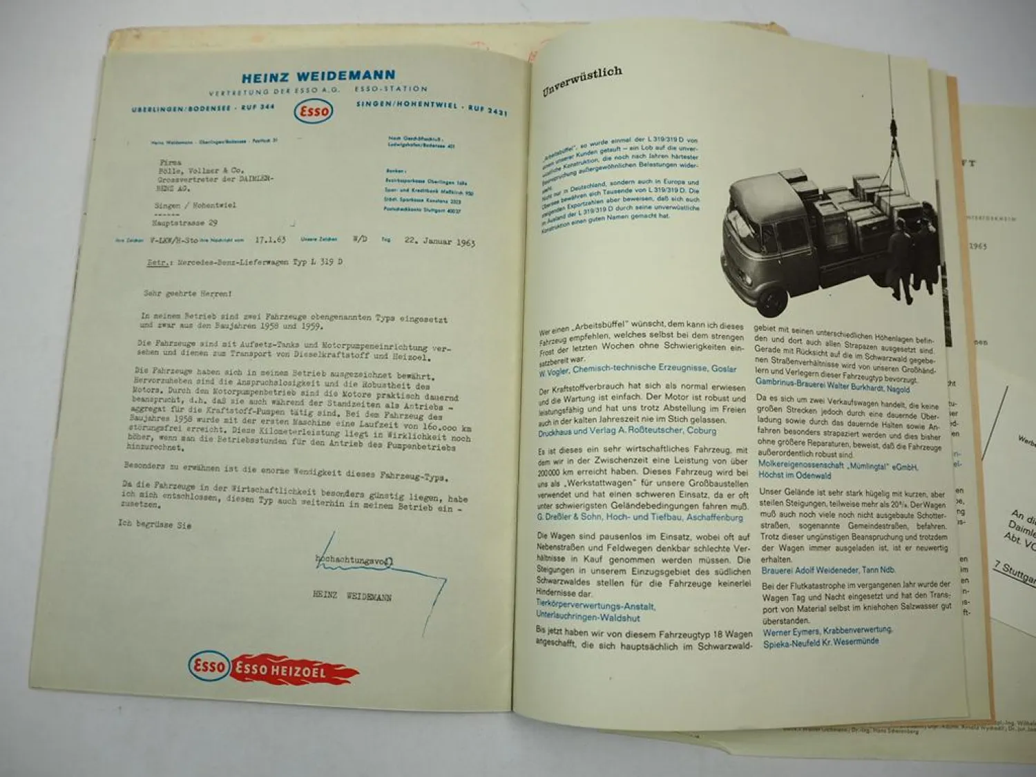 Mercedes Benz L 319 319D Düdo Erfahrungen Düsseldorfer Transporter 1963