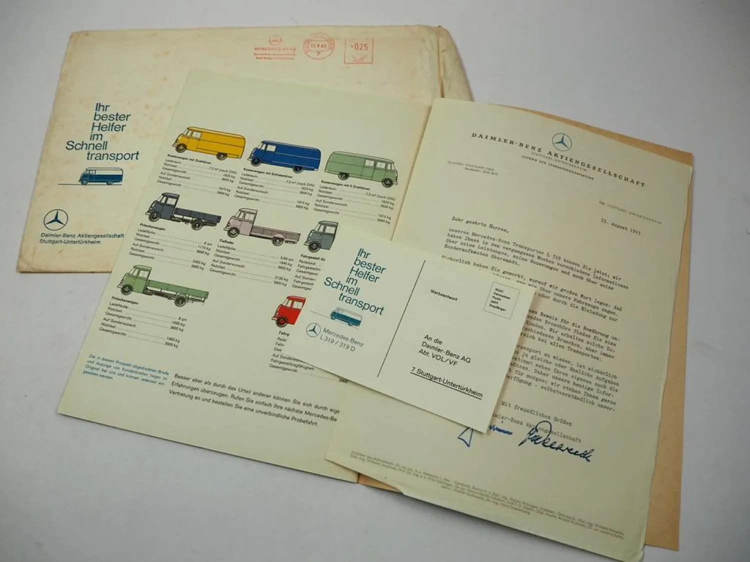 Mercedes Benz L 319 319D Düdo Erfahrungen Düsseldorfer Transporter 1963