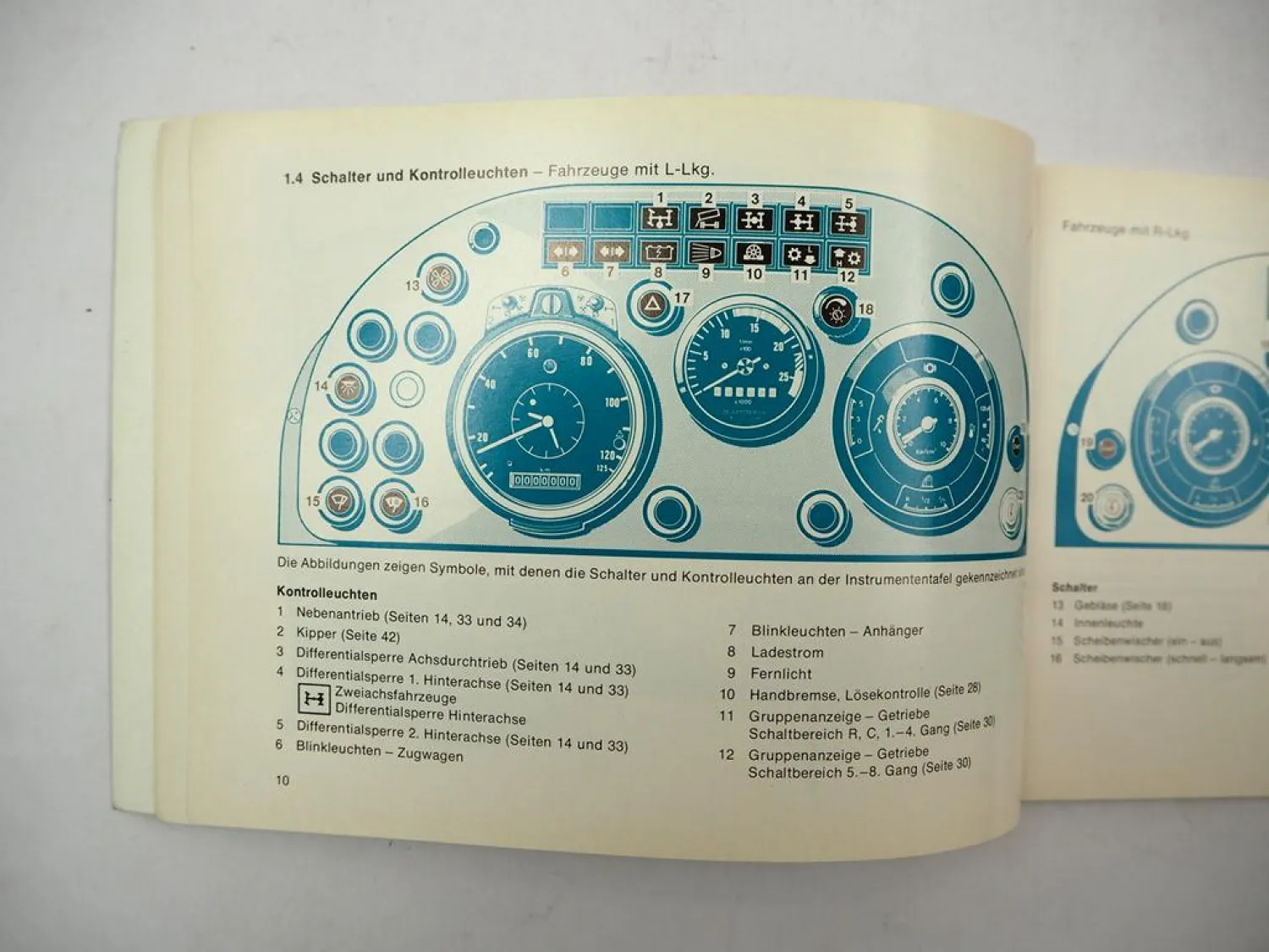 Mercedes Benz L1924 1928 2624 2628 Bedienungunsanleitung Betriebsanleitung 1980