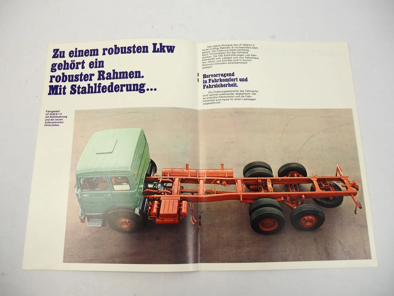 Mercedes Benz LKW 2232 LP LPL 6x2 Prospekt WZ2645/02/01/1272