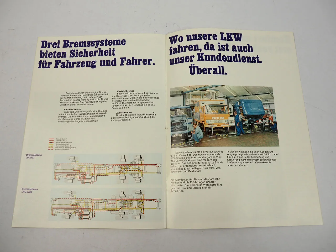 Mercedes Benz LKW 2232 LP LPL 6x2 Prospekt WZ2645/02/01/1272