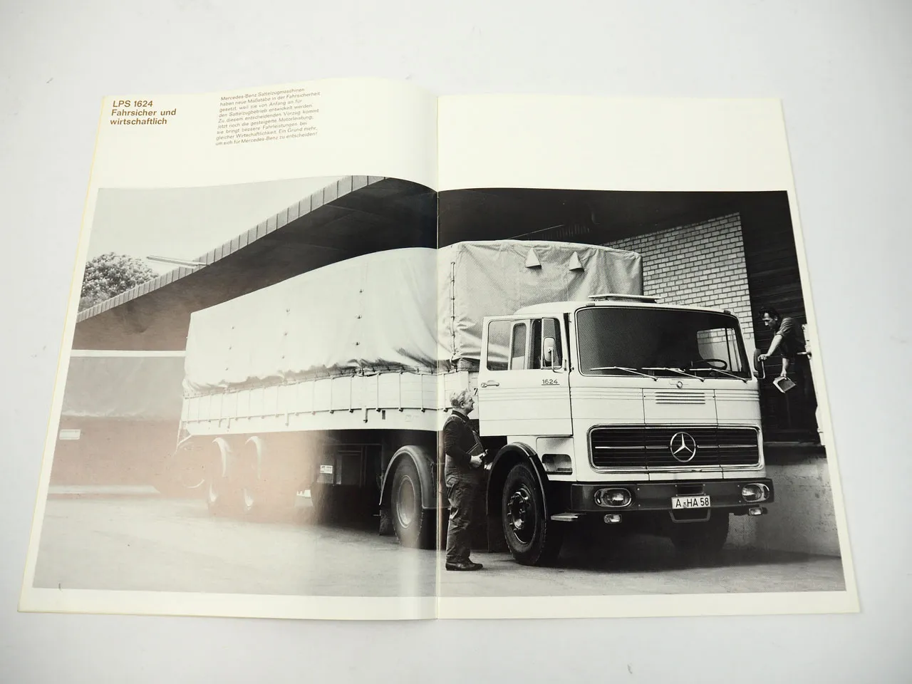 Mercedes Benz LKW LP LPS 1624 OM355 240PS 6 Zylinder Prospekt WZ2424/01/01/1269