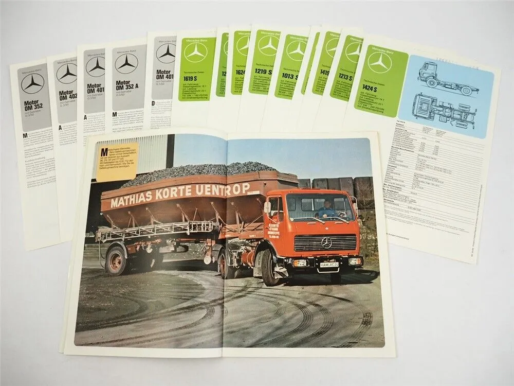 Mercedes Benz LKW Sattelzugmaschinen 10t bis 16t 130PS bis 240PS Prospekt 1980