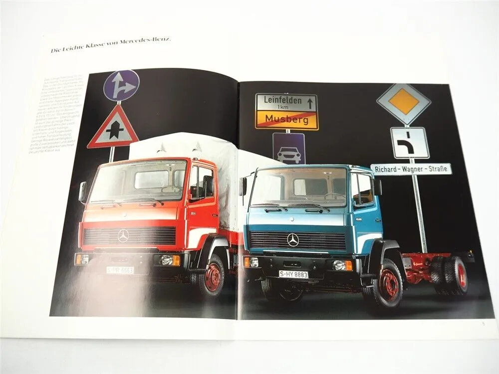 Mercedes Benz LKW Sattelzugmaschinen 6,5t bis 15t 90PS bis 240PS Prospekt 1991