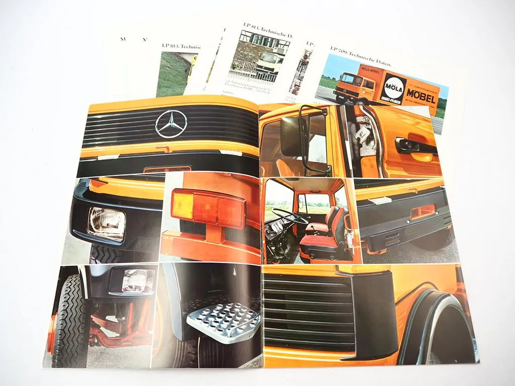 Mercedes Benz LPS 709 813 LP 809 913 1013 1113 LKW Prospekt Datenblätter 1982