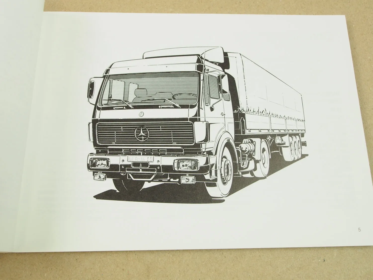 Mercedes Benz NG80 LKW Schwerlastwagen Fahrerinformation ca 1985