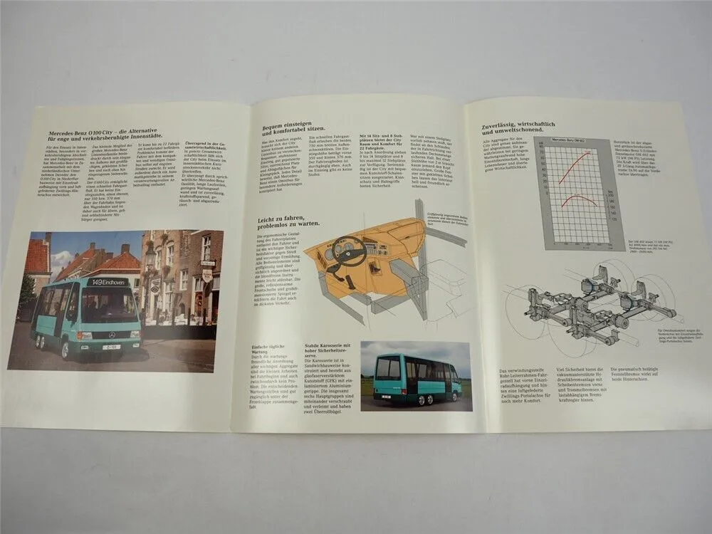 Mercedes Benz O100 City Kleinbus Prospekt 1992
