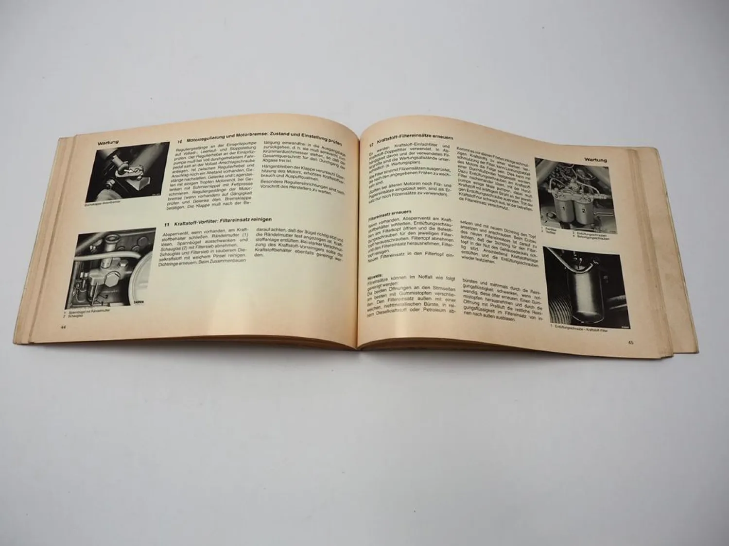 Mercedes Benz OM 314 346 352 355 360 Industriemotor Betriebsanleitung 1986