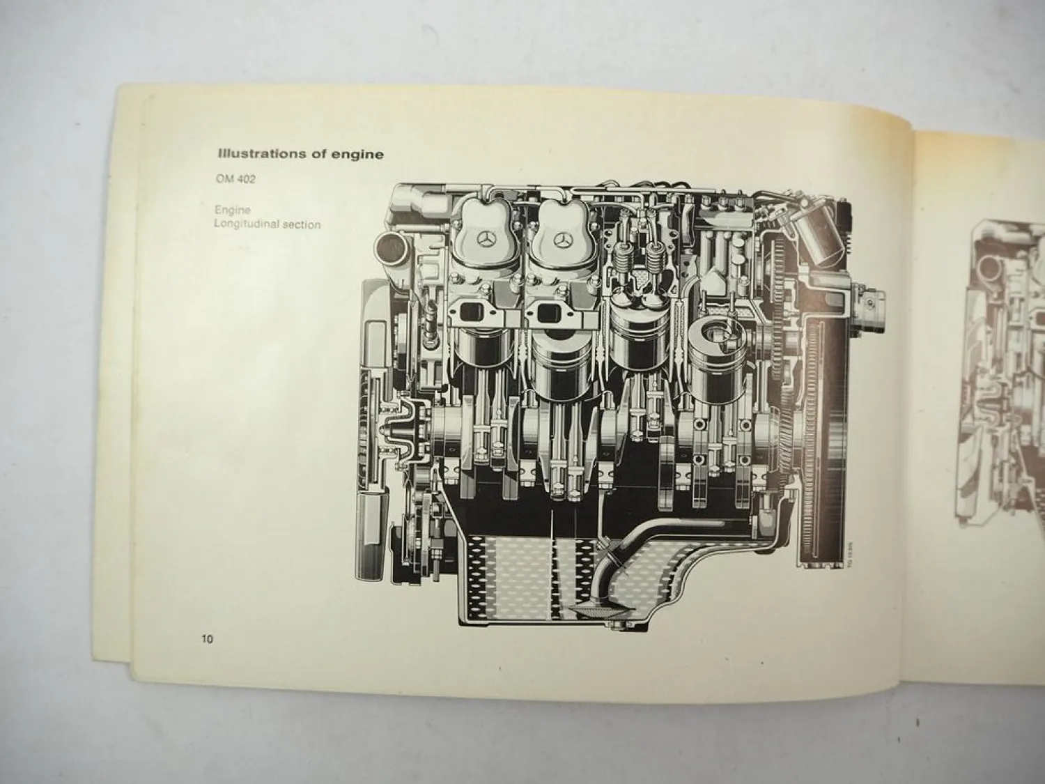 Mercedes Benz OM 401 402 403 404 Engine Operating Instructions 1979