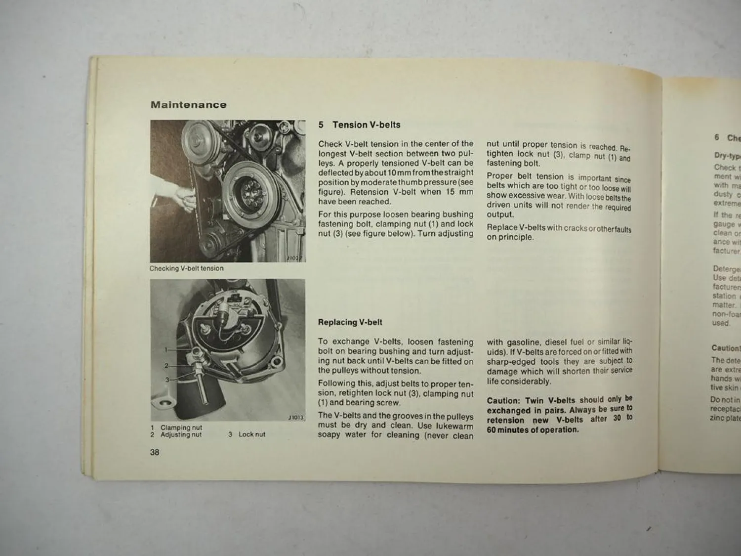 Mercedes Benz OM 401 402 403 404 Engine Operating Instructions 1979