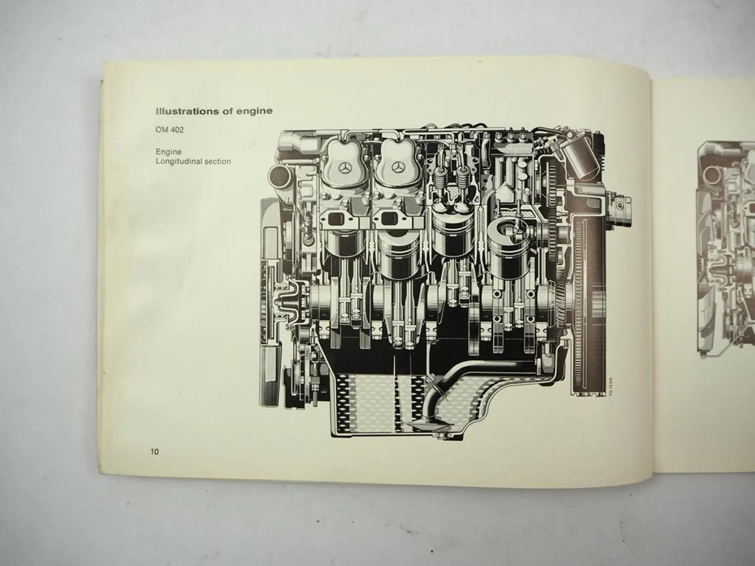 Mercedes Benz OM 401 402 403 404 Engine Operating Instructions 1980