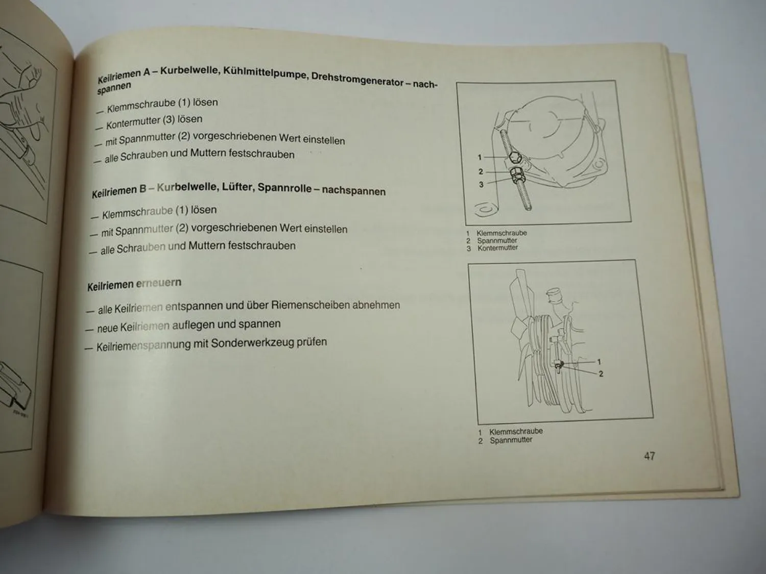 Mercedes Benz OM 401 402 441 442 443 444 A LA Betriebsanleitung Wartung 1993