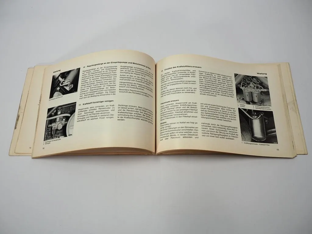 Mercedes Benz OM 421 422 423 424 / A / LA Motor Betriebsanleitung Wartung 1983