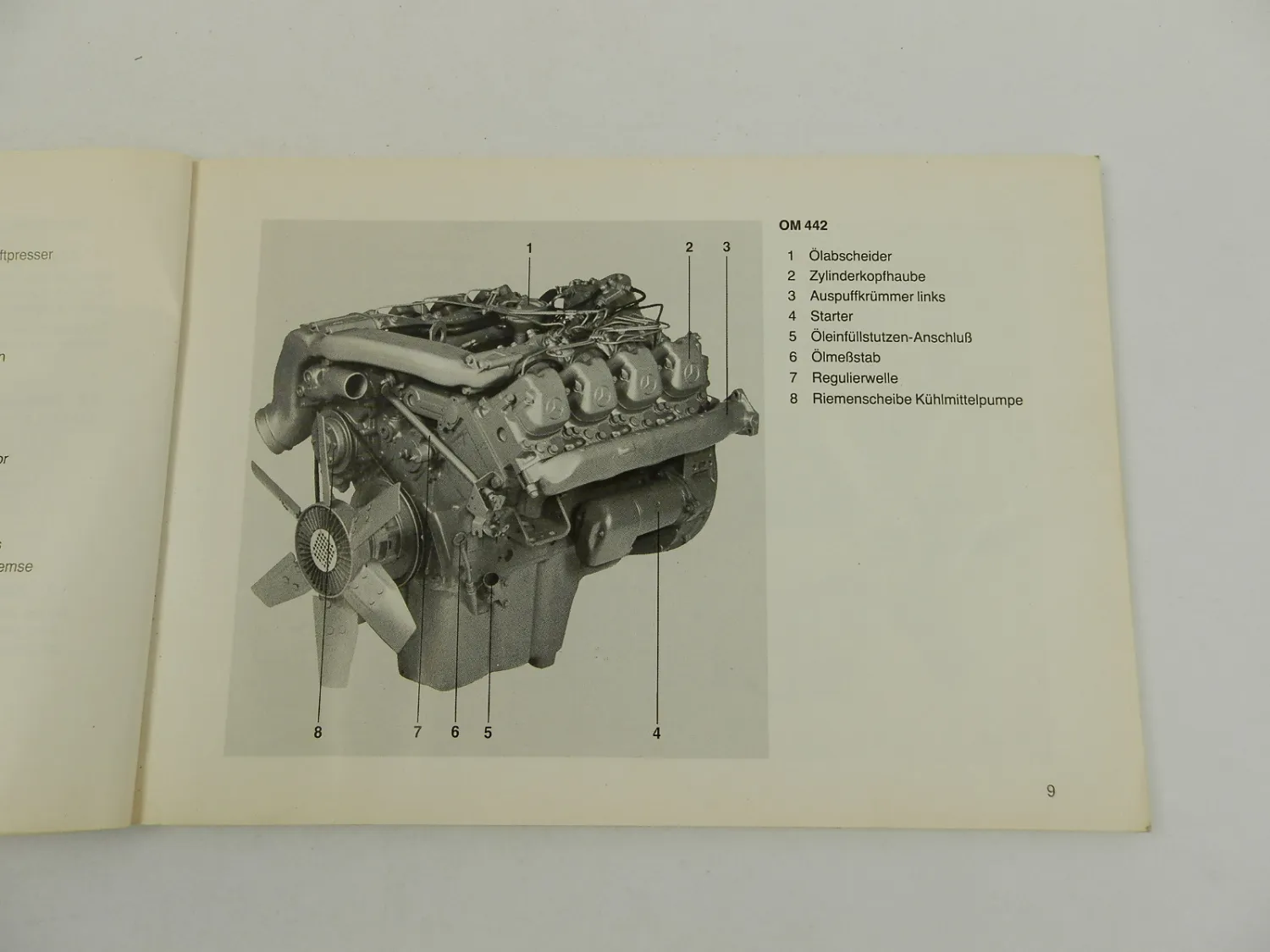 Mercedes Benz OM 441 442 444 A LA Betriebsanleitung 1991