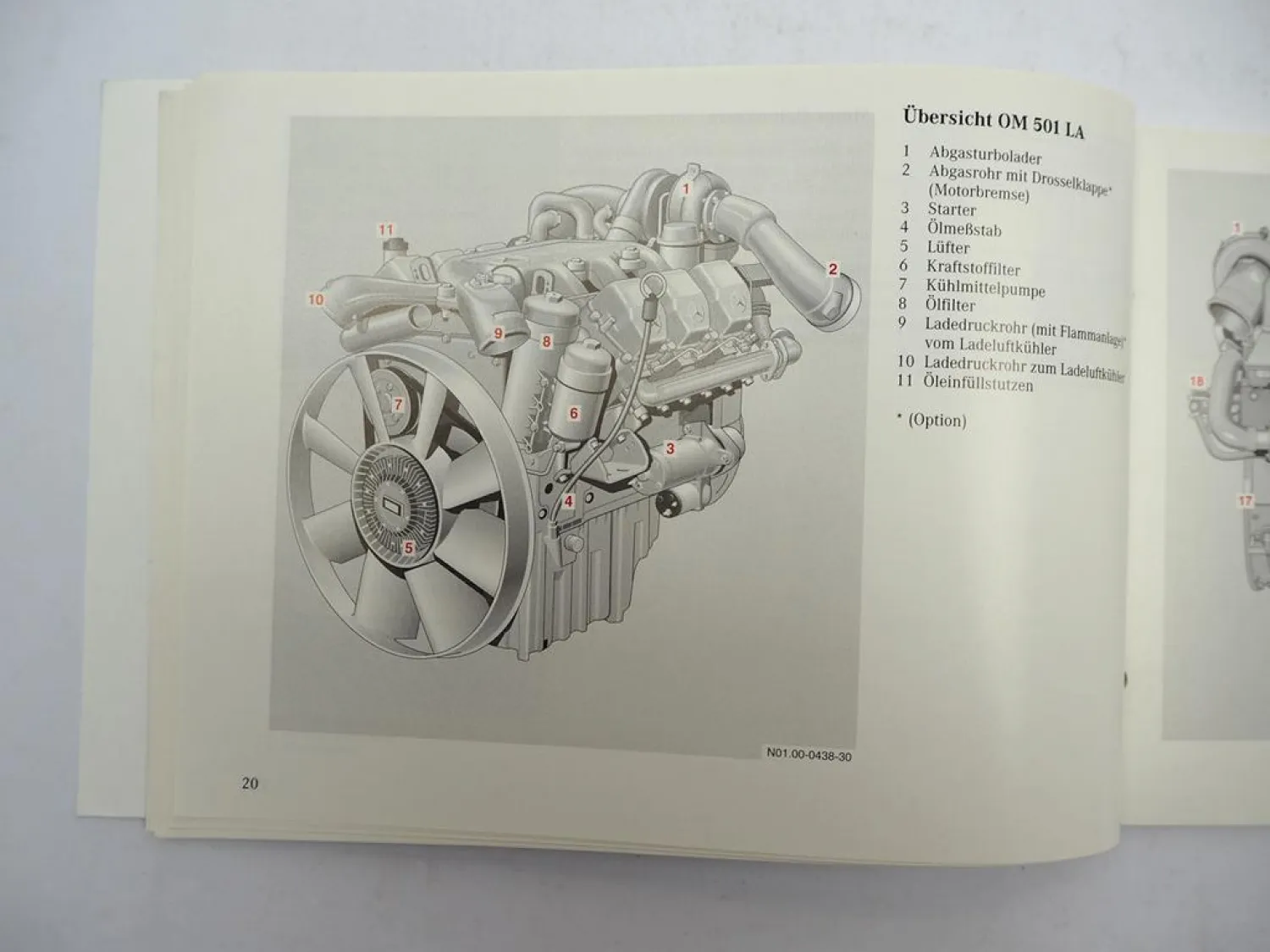 Mercedes Benz OM 501 502 LA Industriemotor Betriebsanleitung 1997