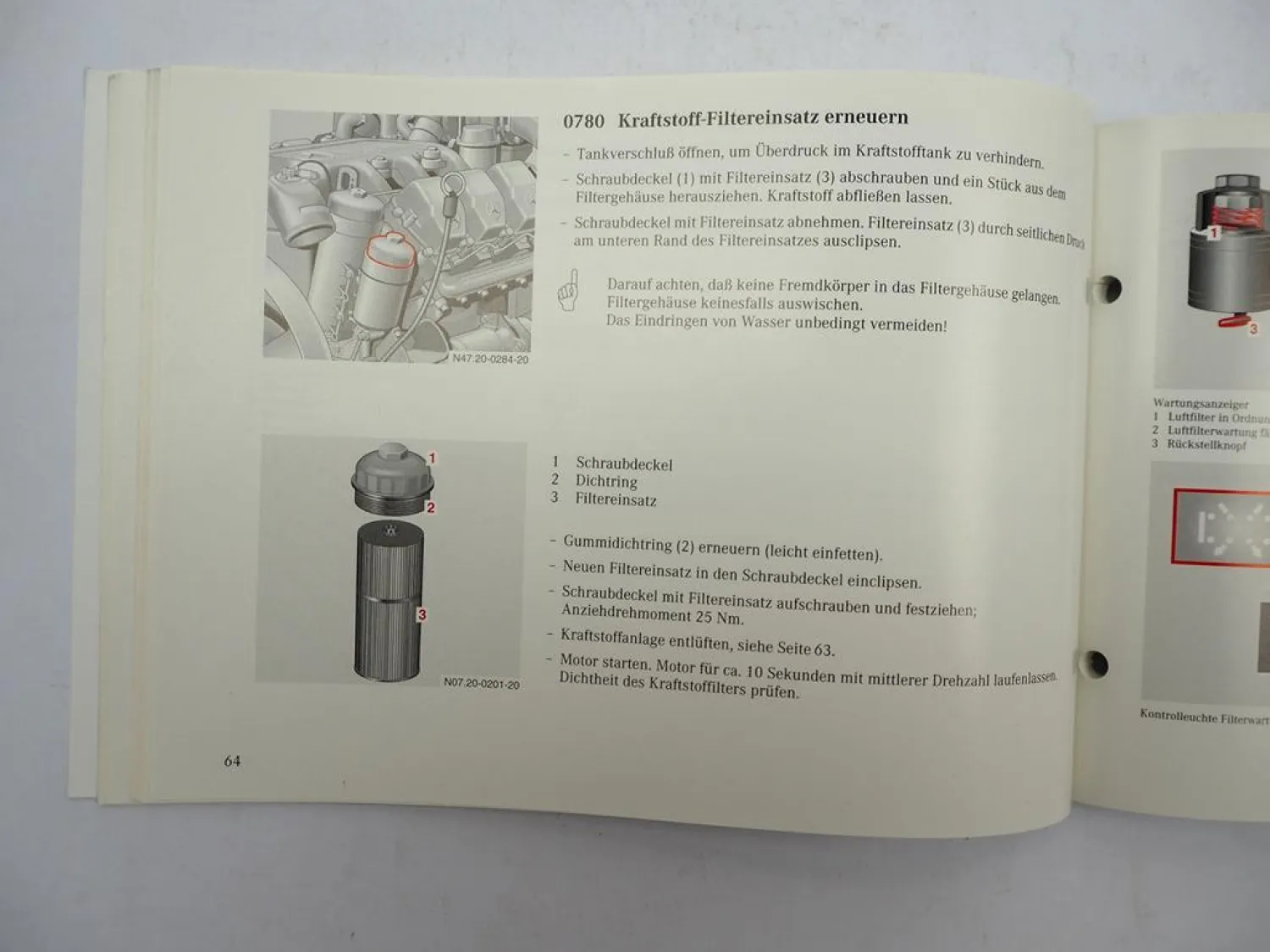 Mercedes Benz OM 501 502 LA Industriemotor Betriebsanleitung 1997