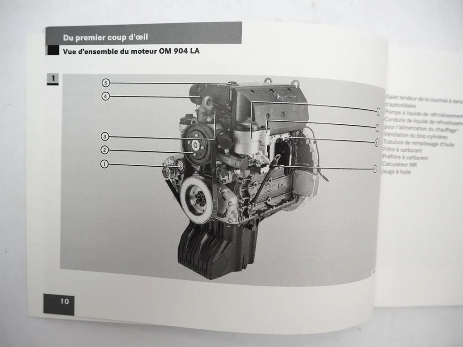 Mercedes Benz OM 904 906 926 LA Moteur Instructions de service 2006 Französisch