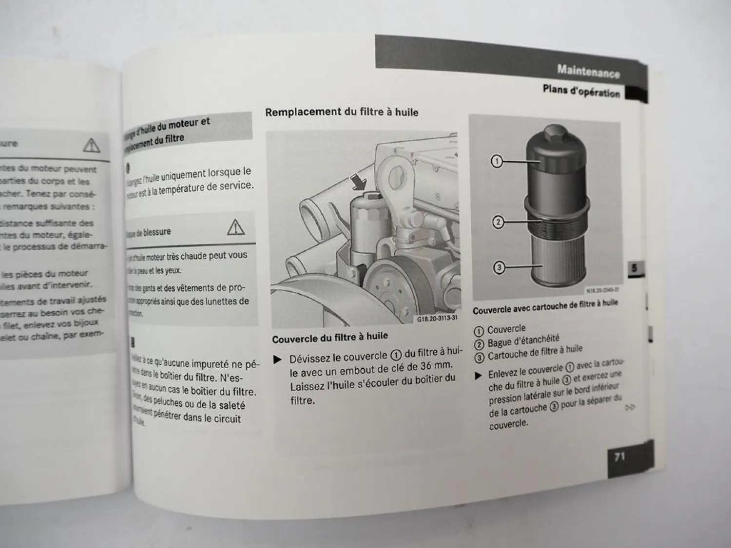 Mercedes Benz OM 904 906 926 LA Moteur Instructions de service 2006 Französisch