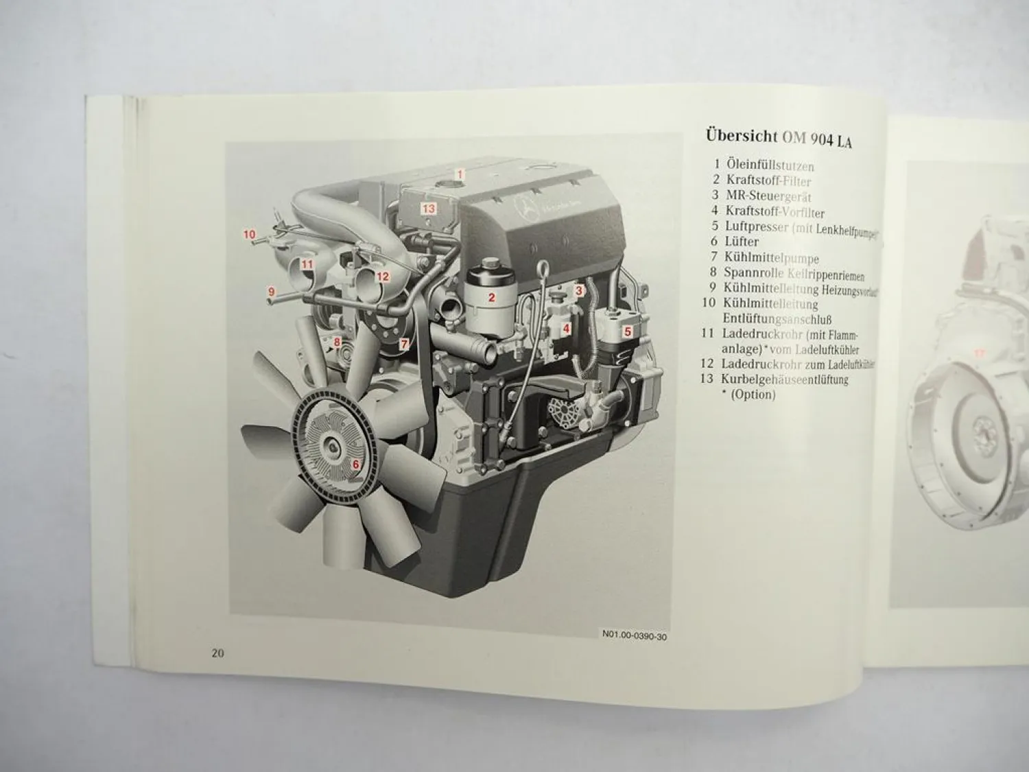 Mercedes Benz OM 904 906 LA Motor Betriebsanleitung Wartungsheft Schulung