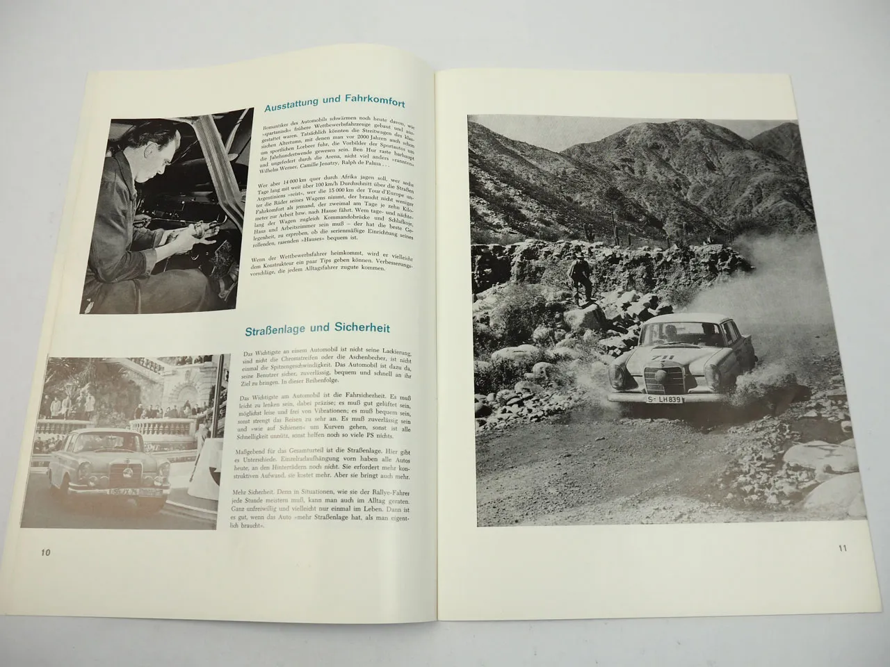 Mercedes Benz Personenwagen Information Prospekt 1964