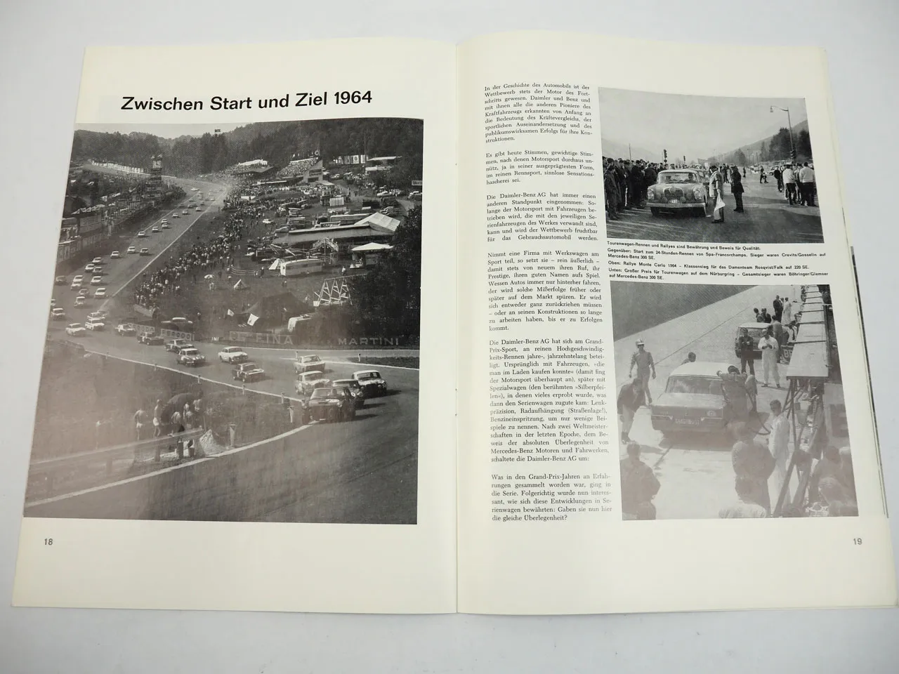 Mercedes Benz Personenwagen Information Prospekt 1964
