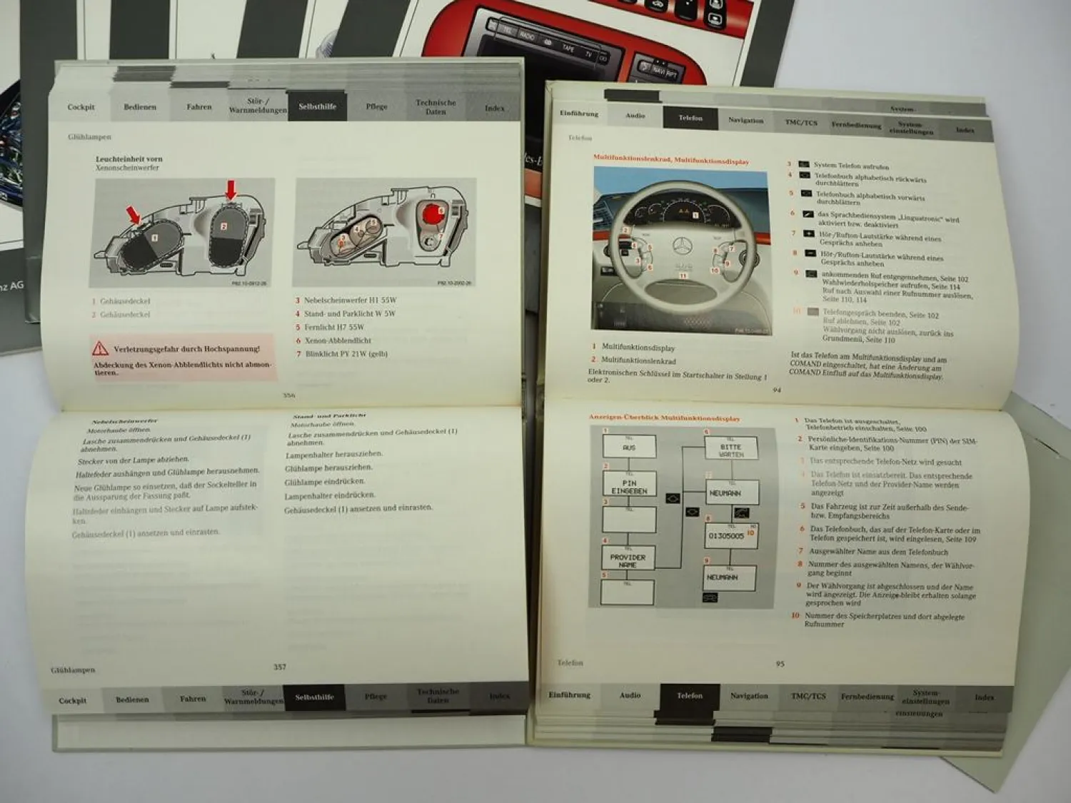 Mercedes Benz S-Klasse Einführungsmappe W220 Betriebsanleitung & Werkstattliteratur 1998