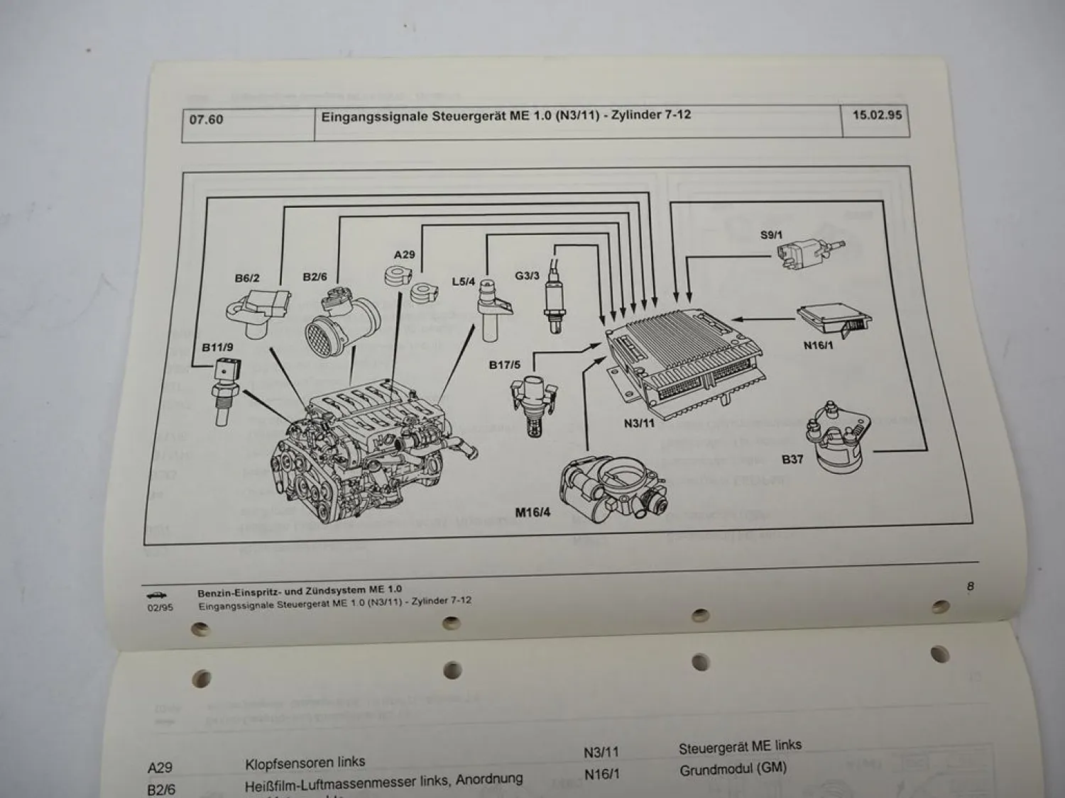 Mercedes Benz S / SL 600 Benzin Einspritz- u Zündsystem Me 1.0 Service Training