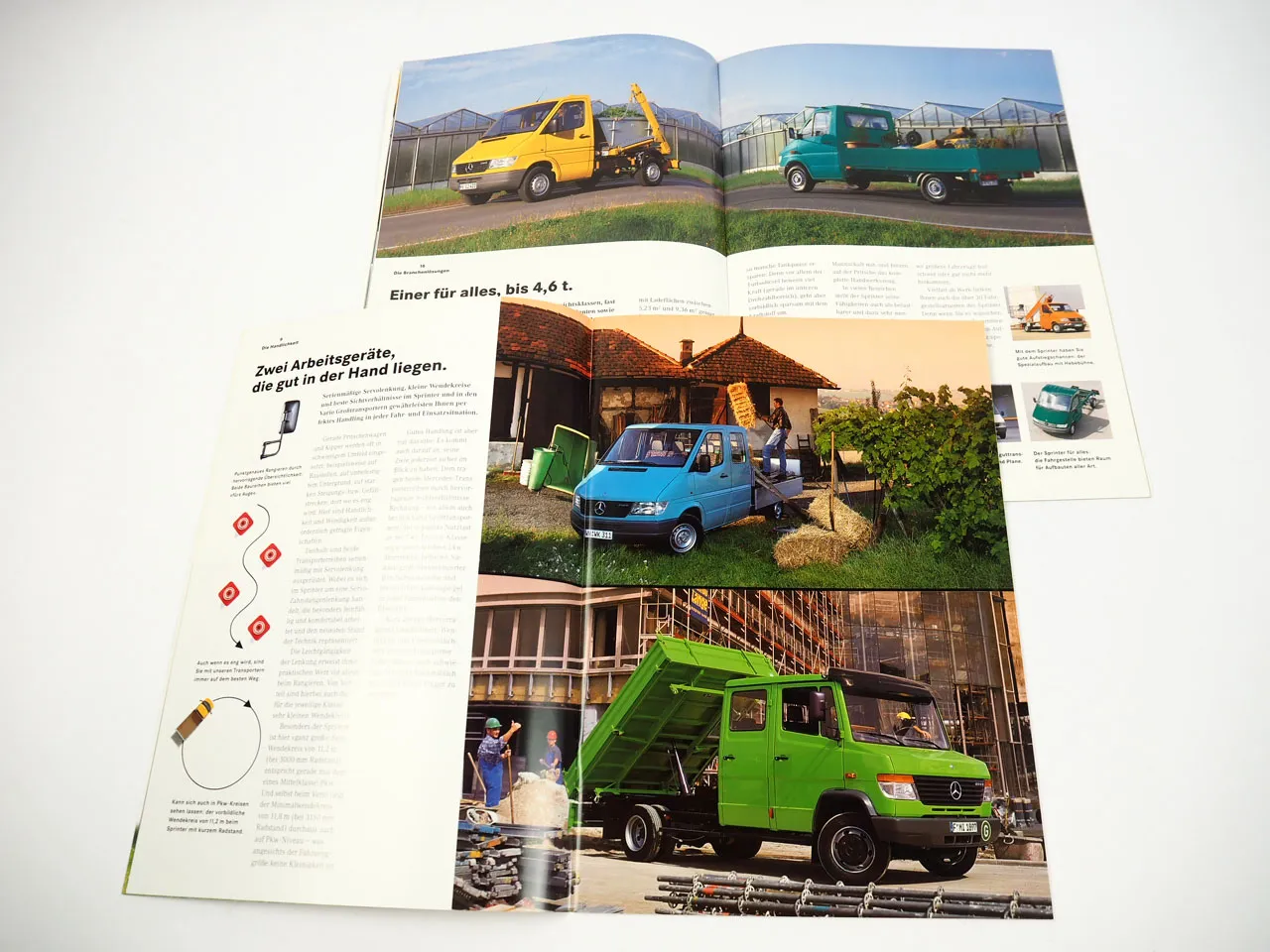 Mercedes Benz Sprinter 208D bis 414 Vario 508 bis 814 2x Prospekt 1995/97