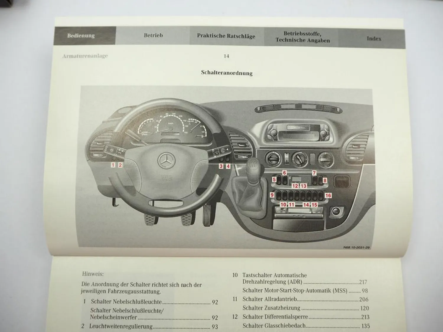 Mercedes Benz Sprinter W901 -904 Betriebsanleitung & Einführungsschrift ab 2000